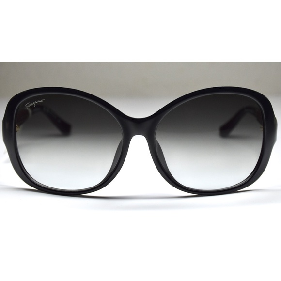 SALVATORE FERRAGAMO SF744SLA 001 BLACK GRADIENT GREY BUTTERFLY SUNGLASSES. 59 mm main image 7